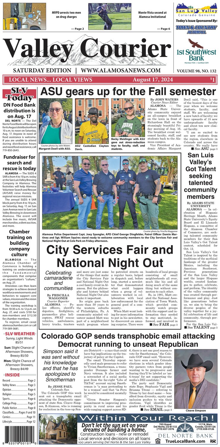 Valley Courier The Alamosa News